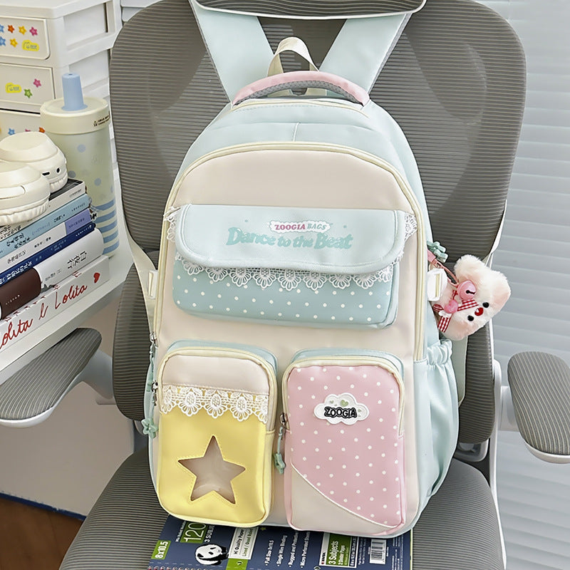 Dames Rugzak Decoratief Pastel Design 2