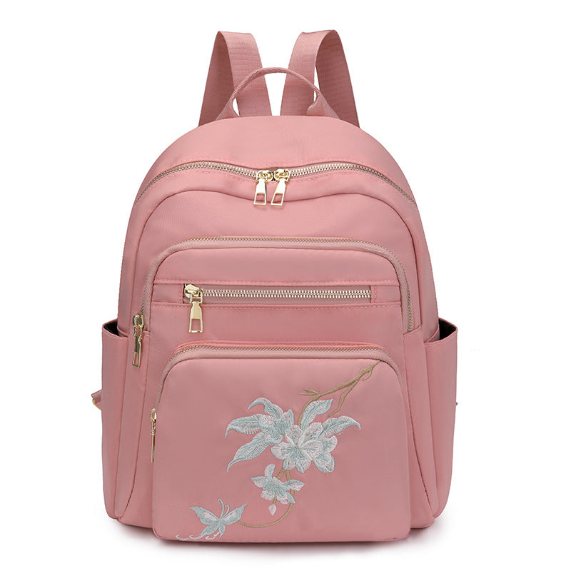 Dames Rugzak Geborduurd Met Meerdere Vakken voor Dagelijks Gebruik 5