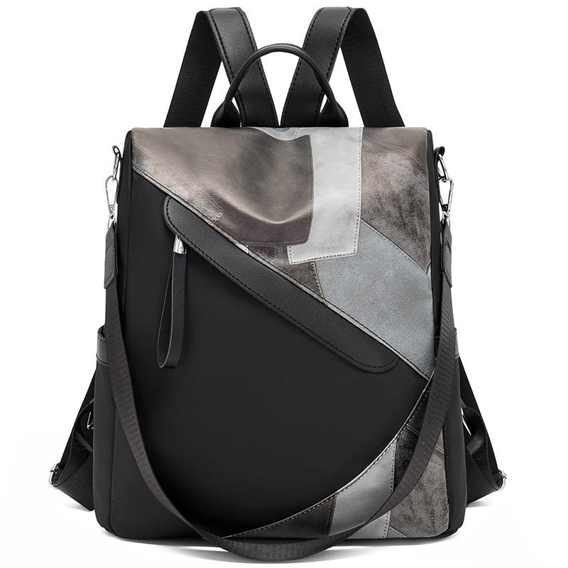Dames Rugzak Modern Patchwork Design Met Ruim Interieur 3