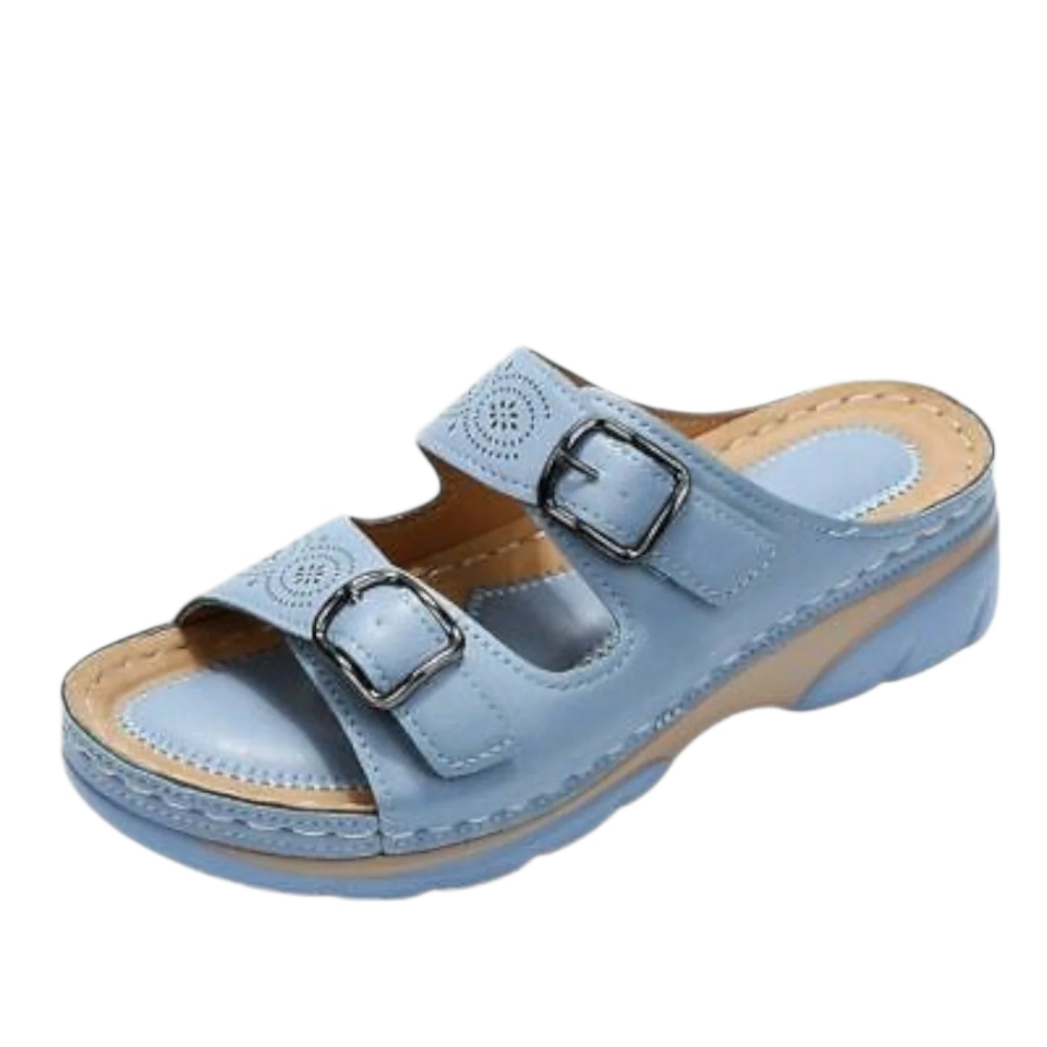 Dames Sandalen Met Brede Hak en Ademend Ontwerp 0