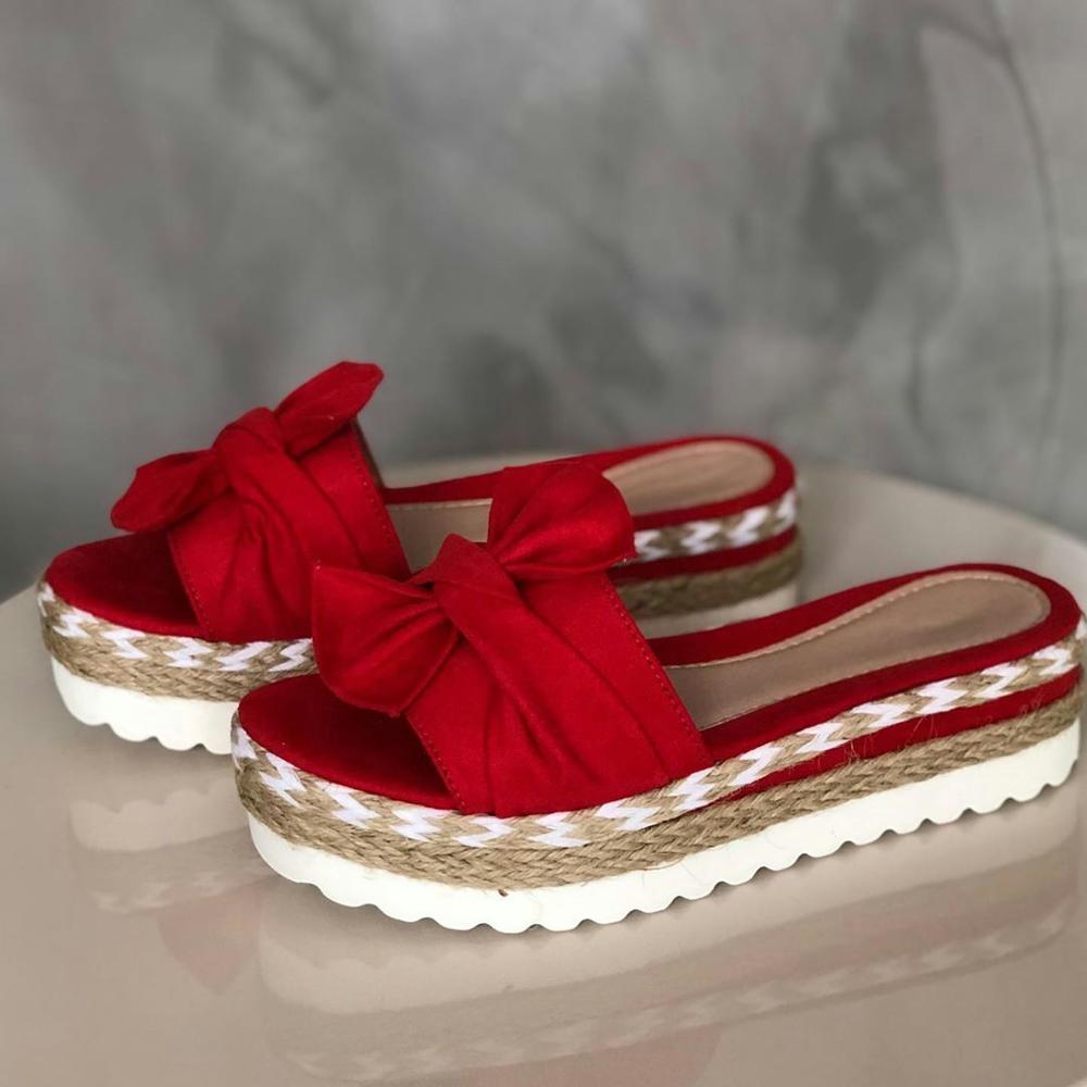 Dames Sandalen Plateau met Knoopdetail voor Zomerstijl 1