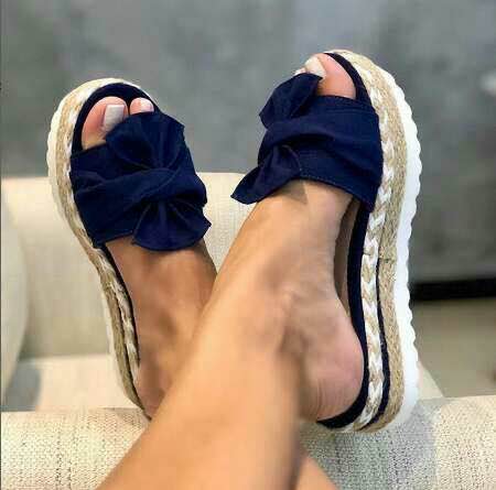 Dames Sandalen Plateau met Knoopdetail voor Zomerstijl 10