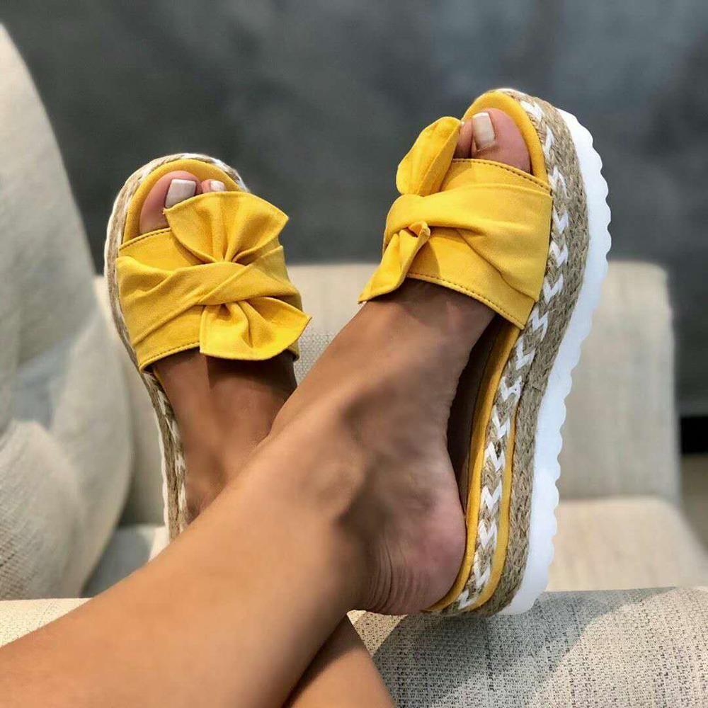 Dames Sandalen Plateau met Knoopdetail voor Zomerstijl 6