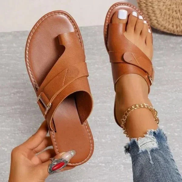 Dames Sandalen Vintage Stijl met Ondersteuning voor Casual en Outdoor Gebruik 0