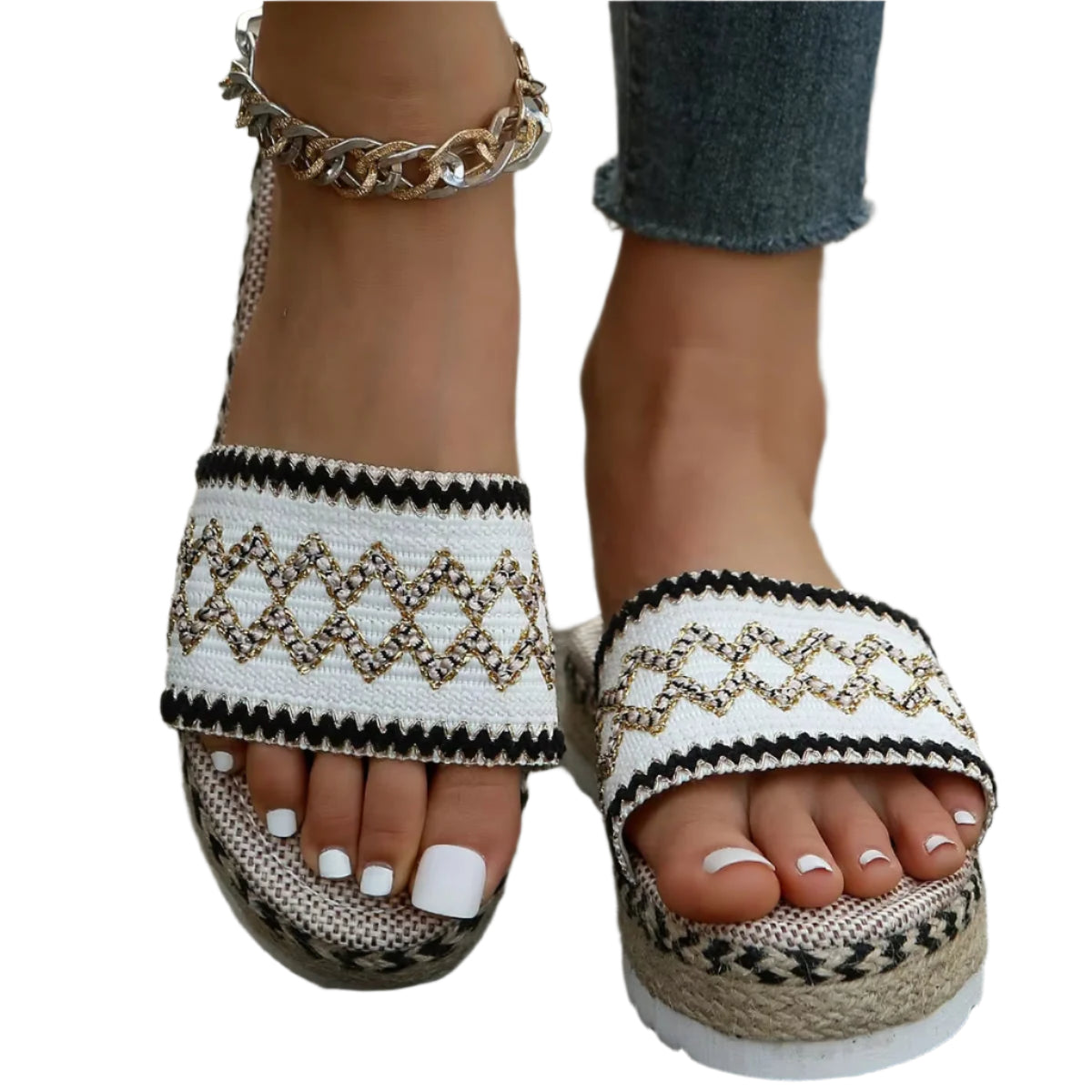 Dames Sandalen Woven Comfort Ergonomisch 0