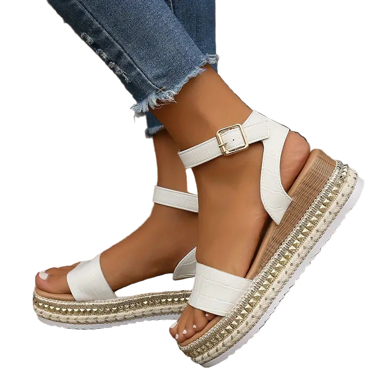 Dames Sandalen met Enkelband Comfortabel Synthetisch Leer 0