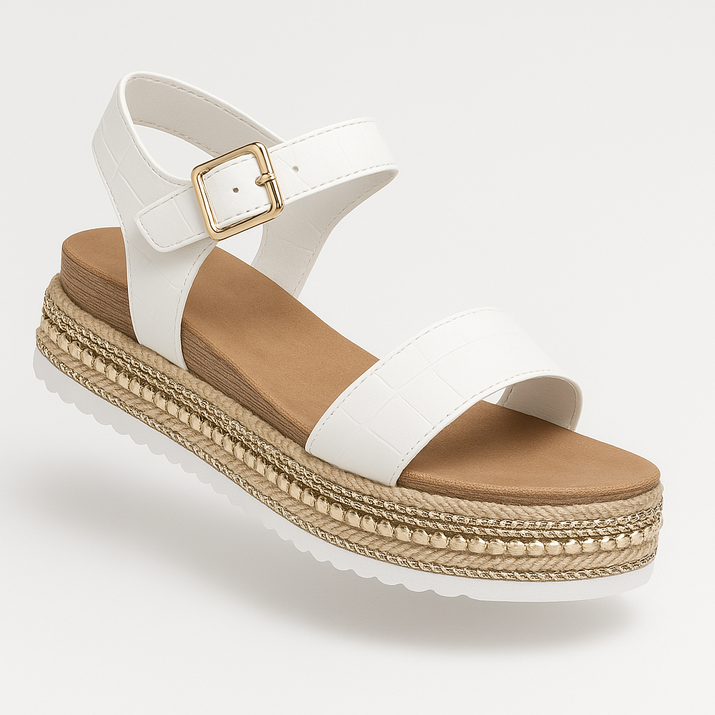 Dames Sandalen met Enkelband Comfortabel Synthetisch Leer 1