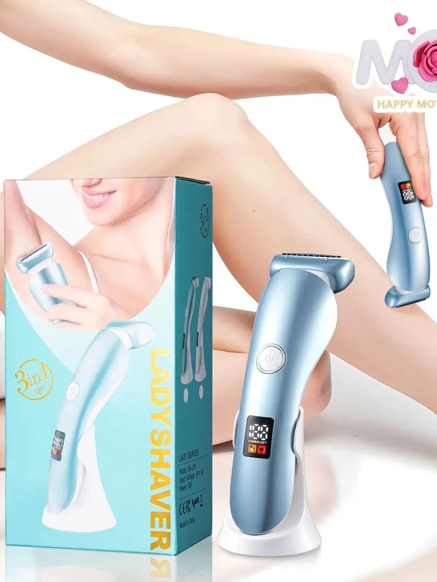 Dames Scheerapparaat Voor Dames 5-in-1 Compact en Oplaadbaar 0