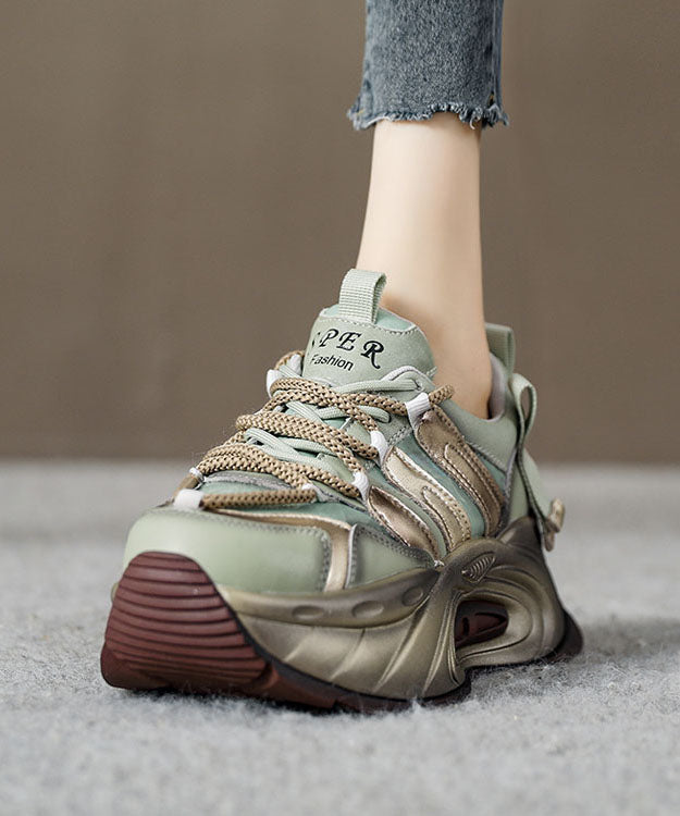 Dames Schoenen Platte Met Platform en Gesplitste Kruisband 1