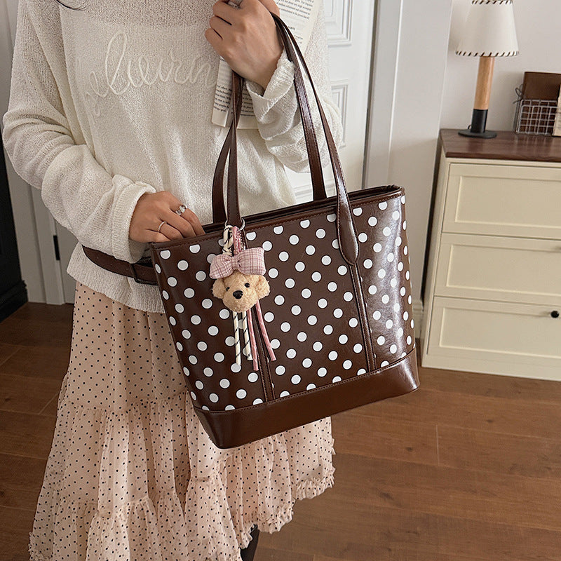Dames Schoudertas met Stippenprint Casual Design 1