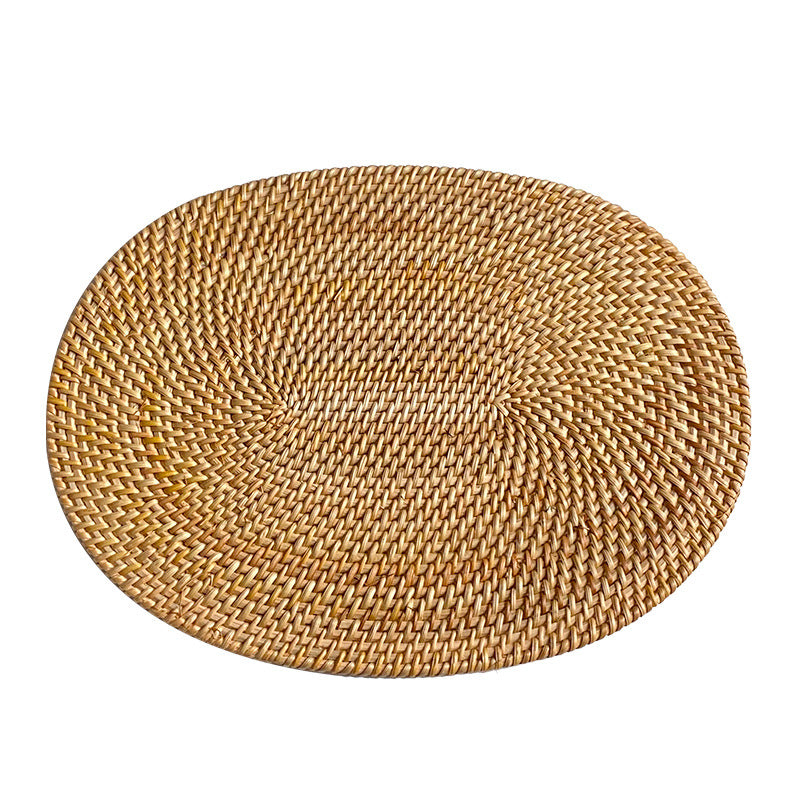 Dames Serveerschaal Ronde Natuurlijke Stijl 35 cm 3