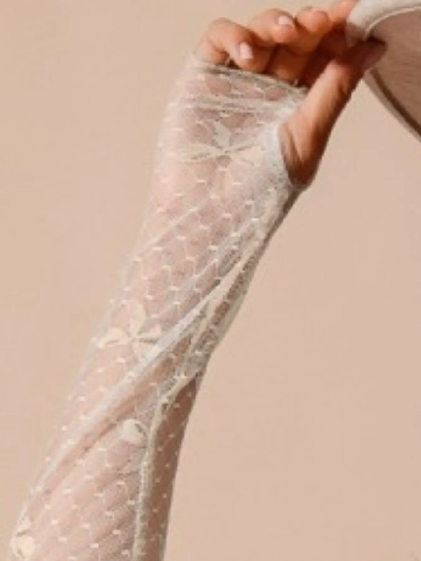 Dames Sheer Lace Top met Strikpatroon 2