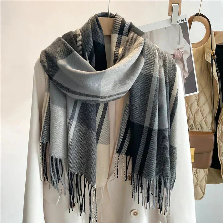 Dames Sjaal Geruit Luxe 4