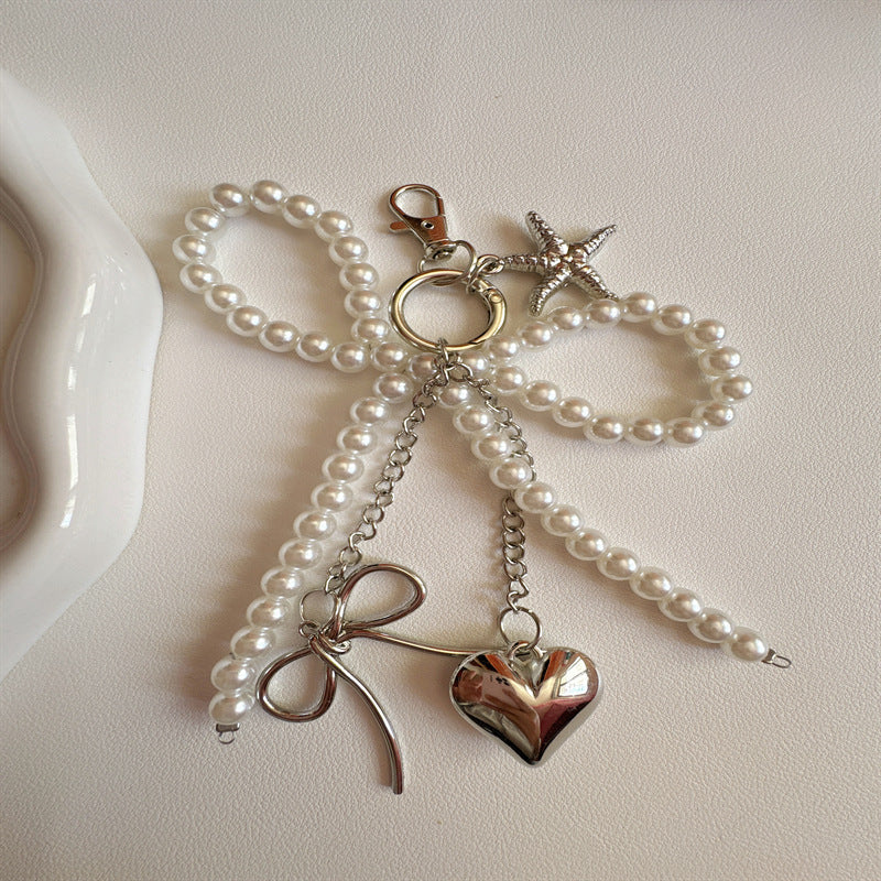 Dames Sleutelhanger Met Parelaccenten 0