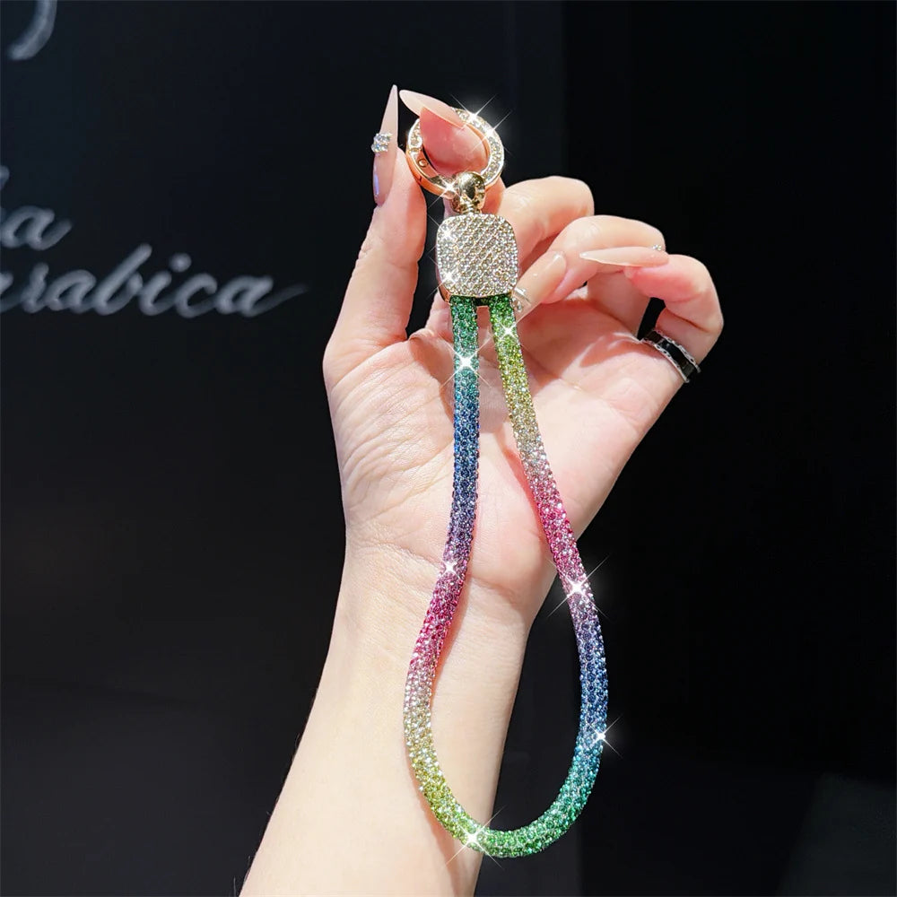 Dames Sleutelhanger Strass Strik Design 0
