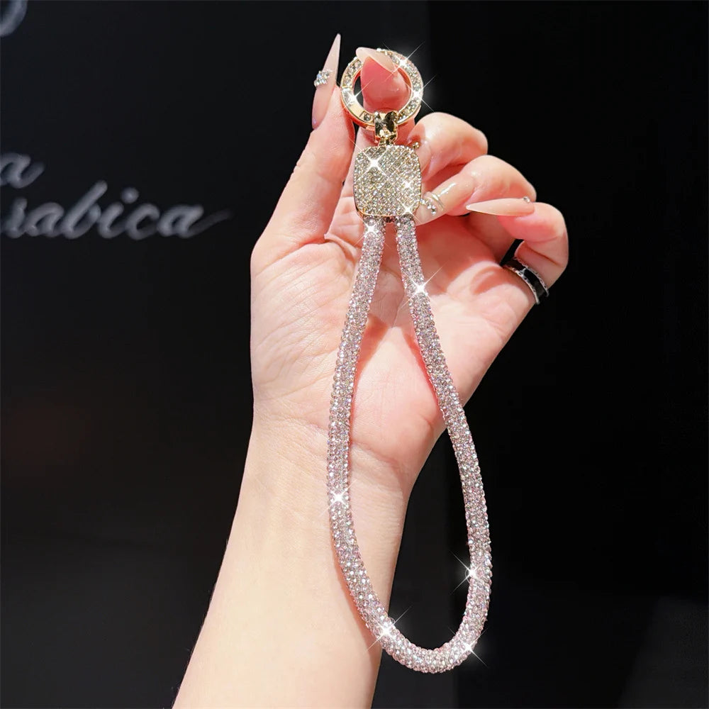 Dames Sleutelhanger Strass Strik Design 13