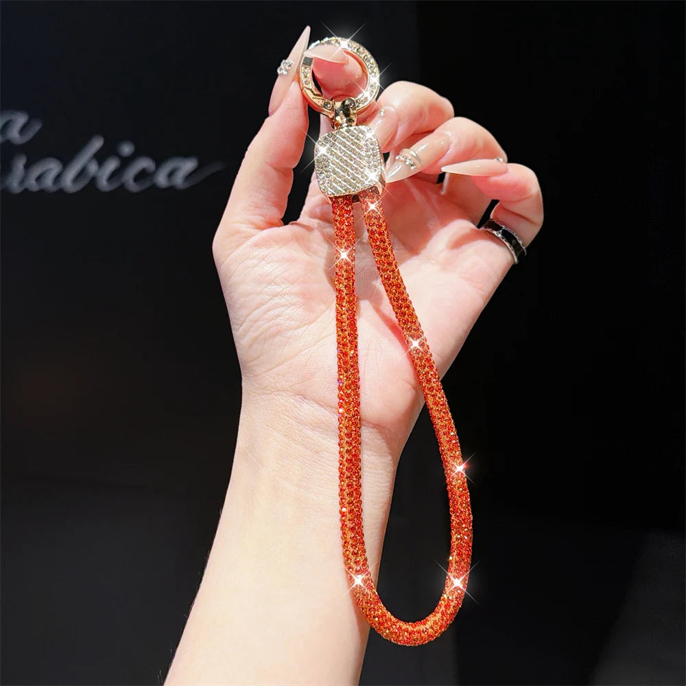 Dames Sleutelhanger Strass Strik Design 2