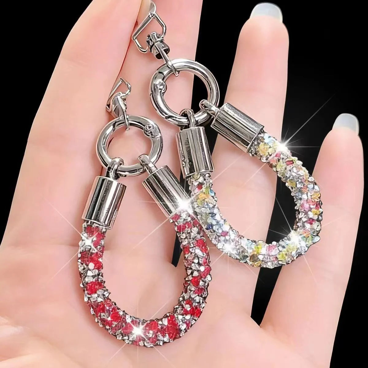 Dames Sleutelhanger met Kristal Accent Verfijnd Design 2