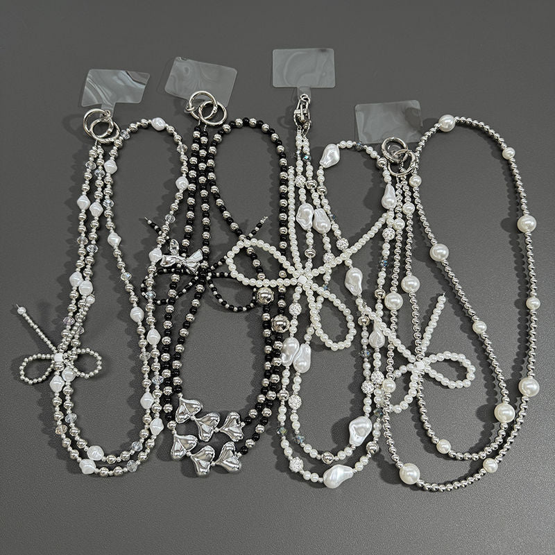 Dames Sleutelkoord Met Parels En Kralen Stijlvol Accessoire 1