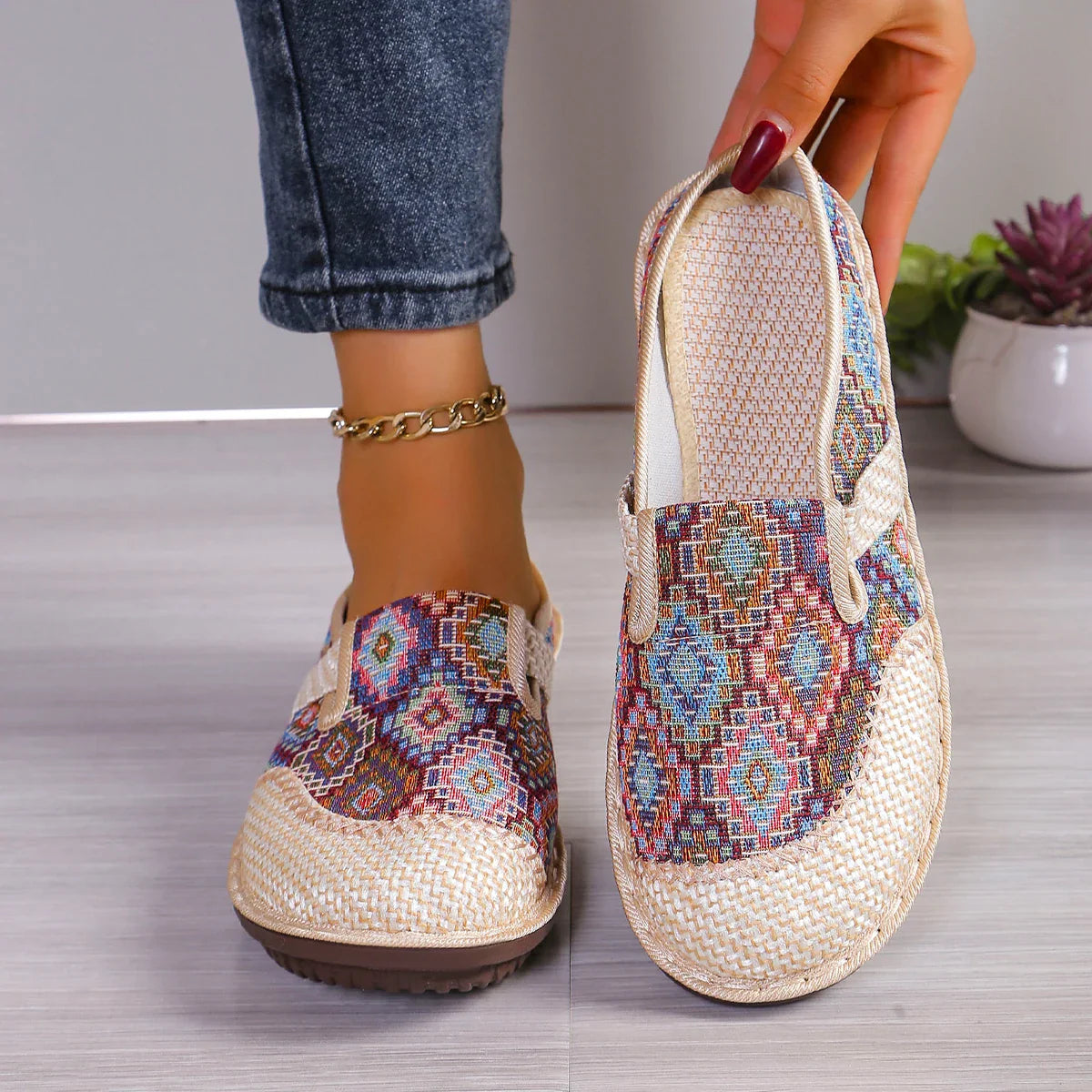 Dames Slip-On Schoenen Comfortabel Ademend 5