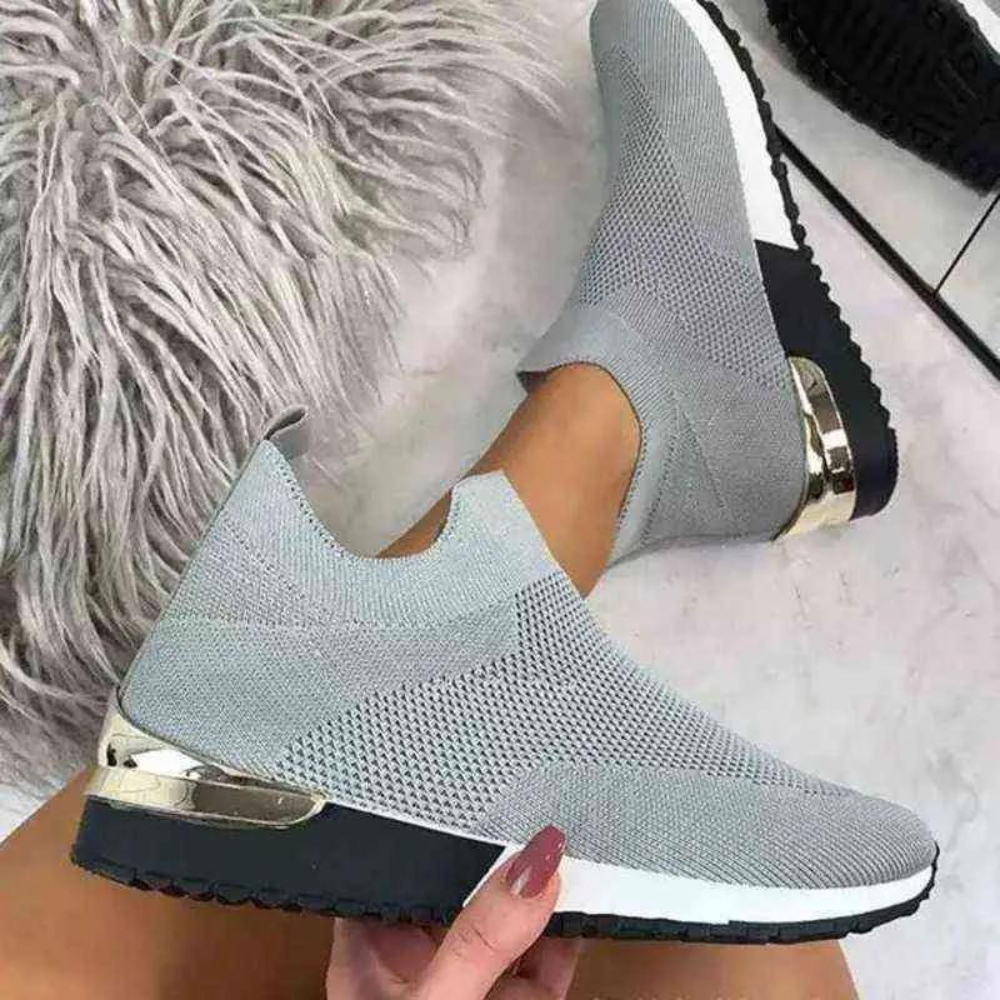 Dames Slip-On Sneakers Minimalistisch Design 4