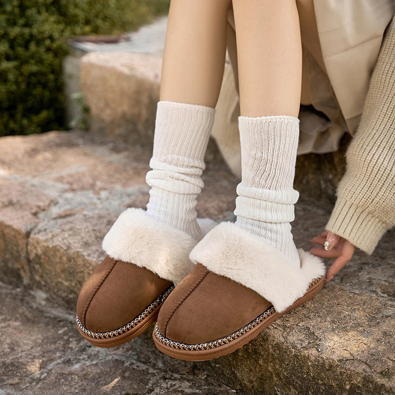 Dames Slippers met Zachte Bontvoering voor Winter Comfort 1
