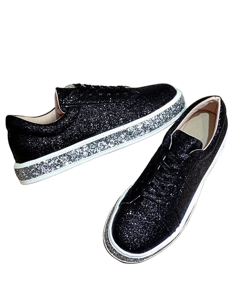 Dames Sneakers Platform Stijlvol met Glitter 2