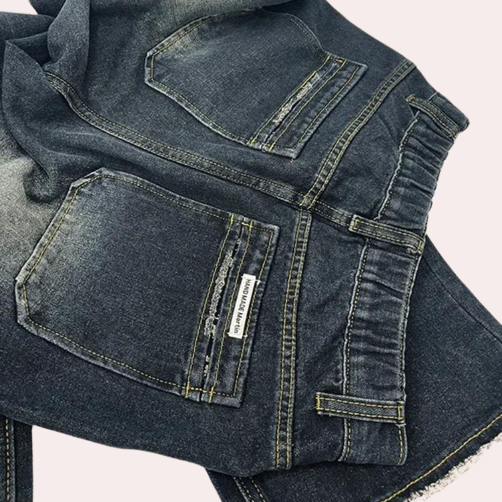 Dames Spijkerbroek Baggy Casual Vintage Stijl Met Verstelbare Taille 6