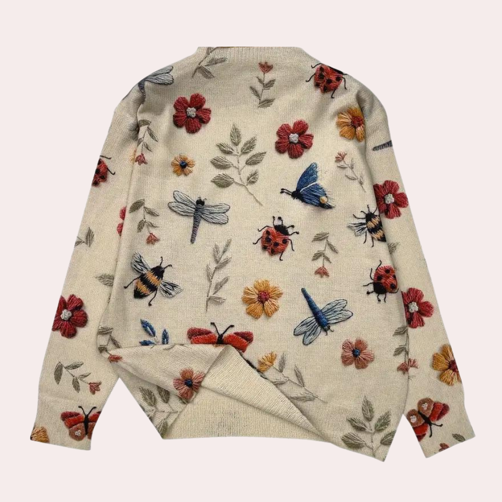 Dames Sweater Bloemdesign Casual en Chic 1