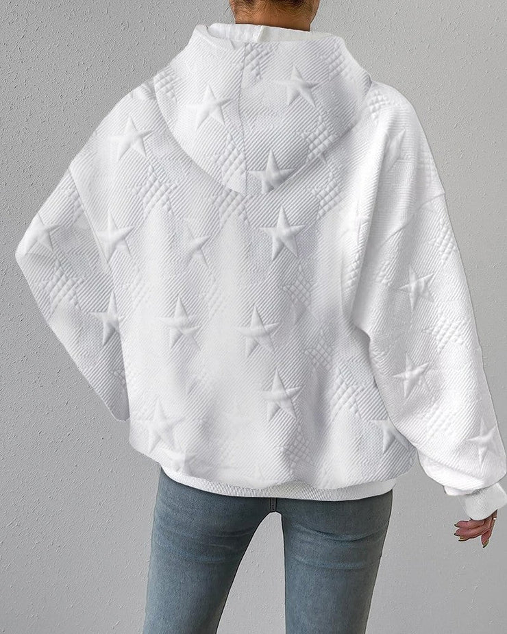 Dames Sweatshirt Casual Met Geribbelde Details 3
