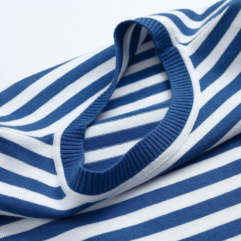 Dames T-shirt Met Strepen Casual Stijl 4