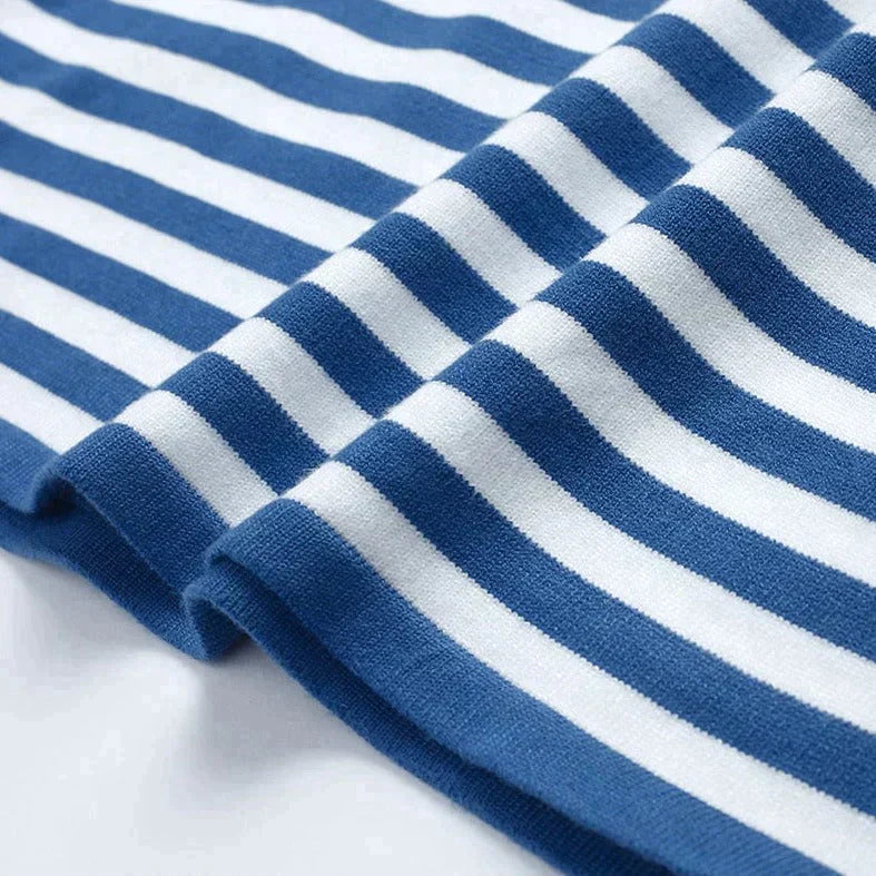 Dames T-shirt Met Strepen Casual Stijl 5