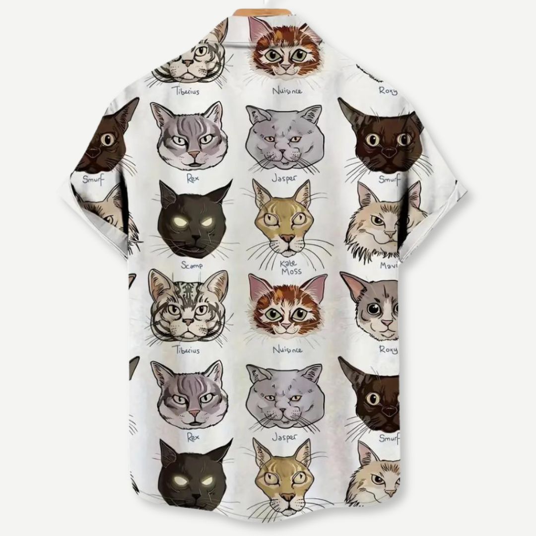 Dames T-shirt Relaxed Kitty Prints Premium Lichtgewicht 1
