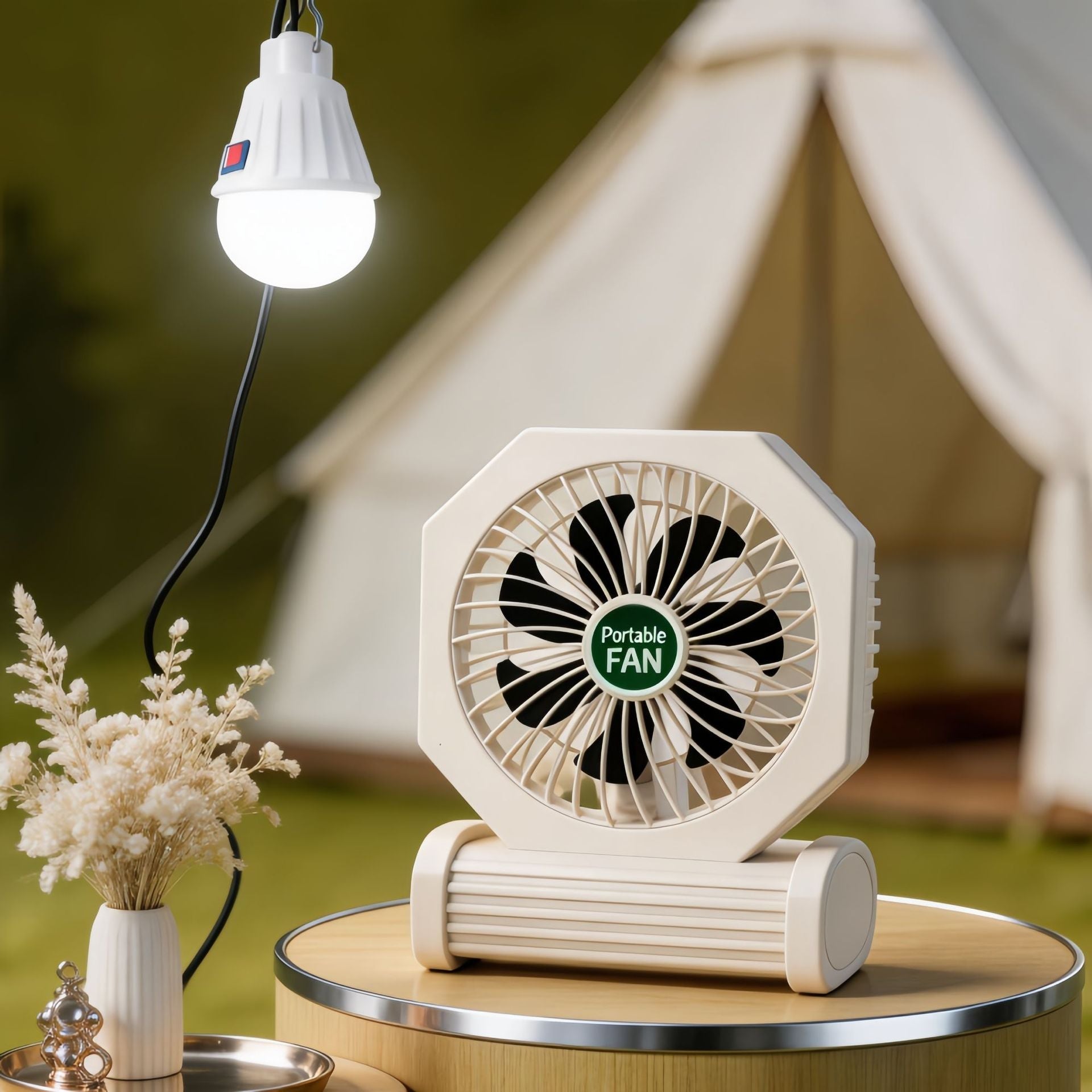 Dames Tafelventilator Draagbaar met USB-aansluiting en Stijlvol Ontwerp 3