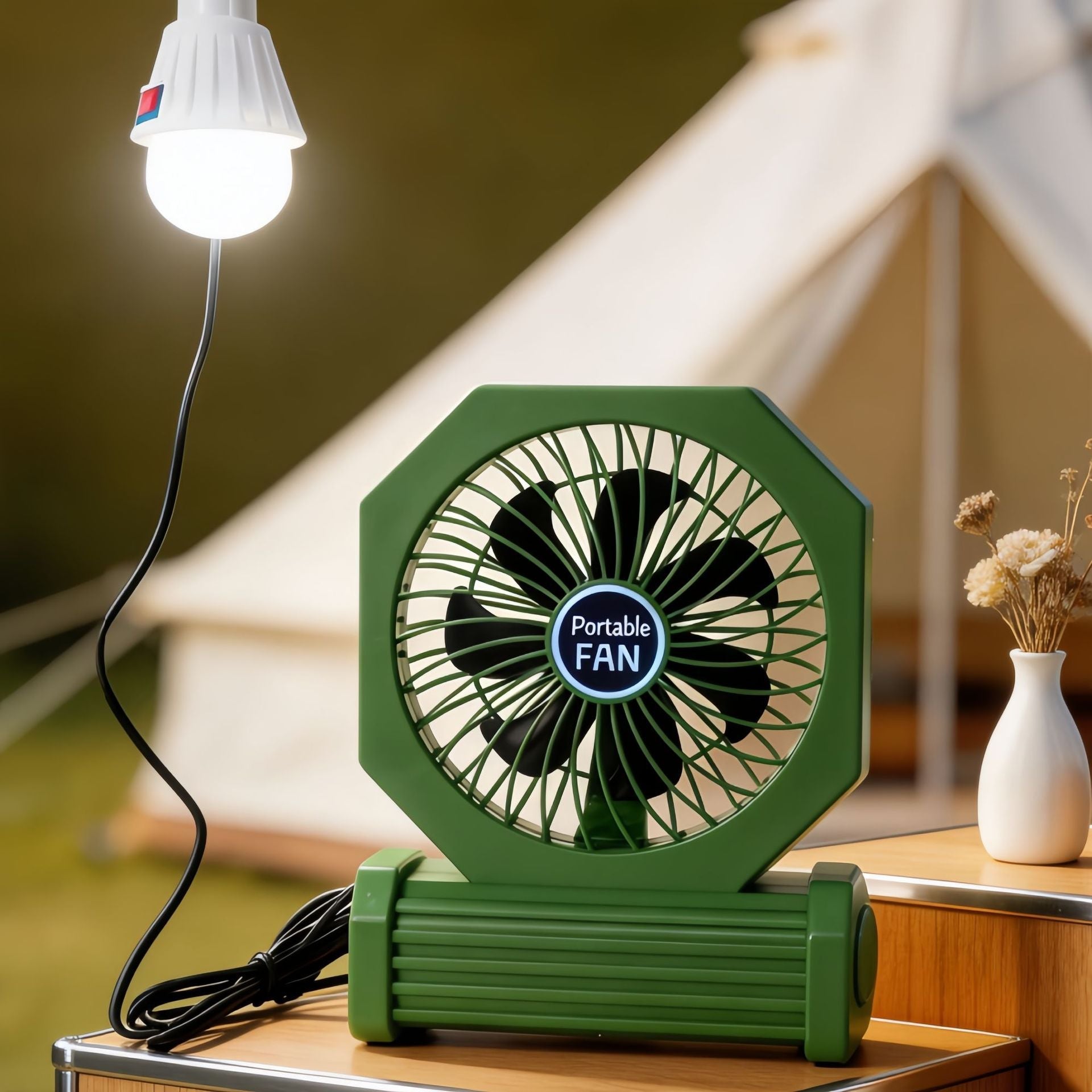 Dames Tafelventilator Draagbaar met USB-aansluiting en Stijlvol Ontwerp 4