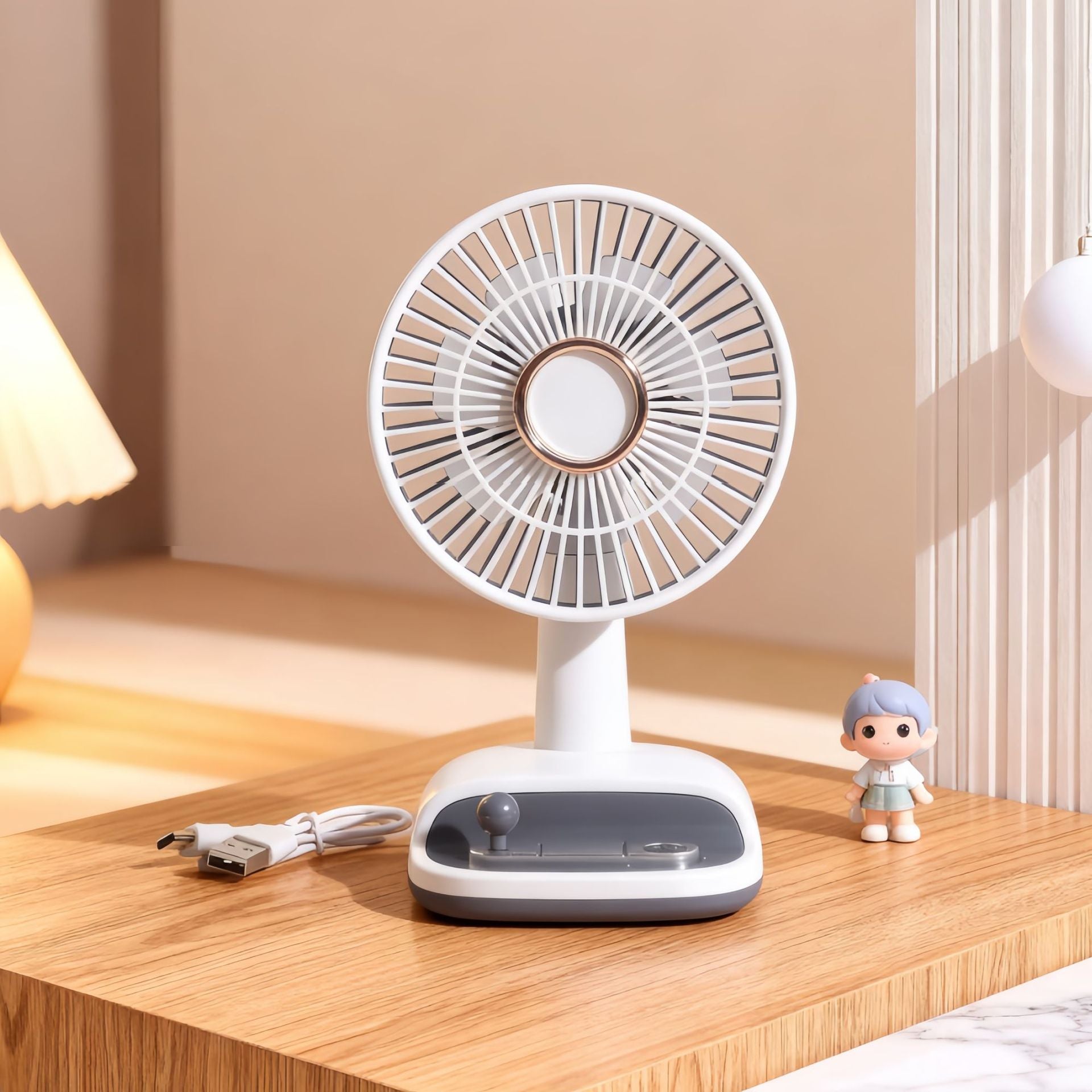 Dames Tafelventilator Flexibele Kantelhoek Modern en Stijlvol 7