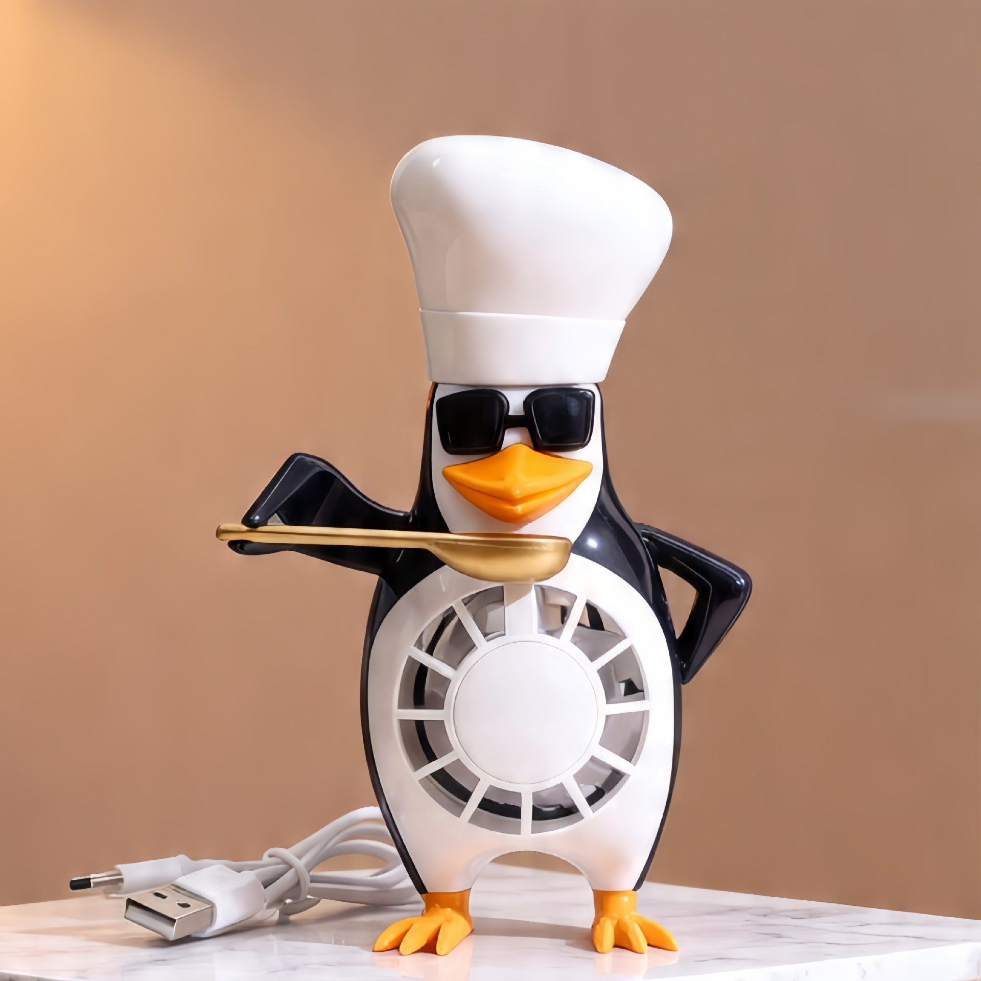 Dames Tafelventilator Pinguïn Design 5