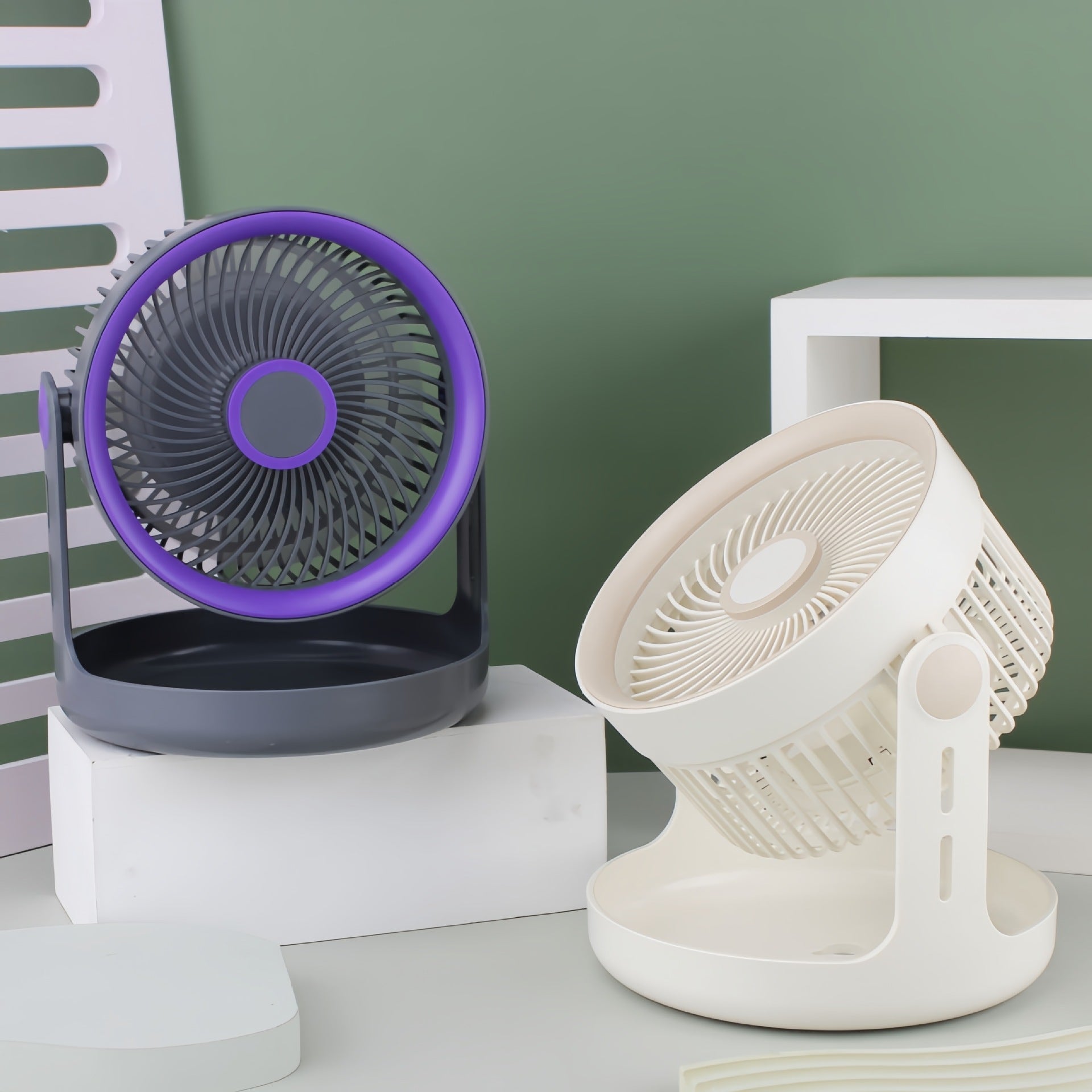Dames Tafelventilator Verstelbare Kop Stille Werking 4
