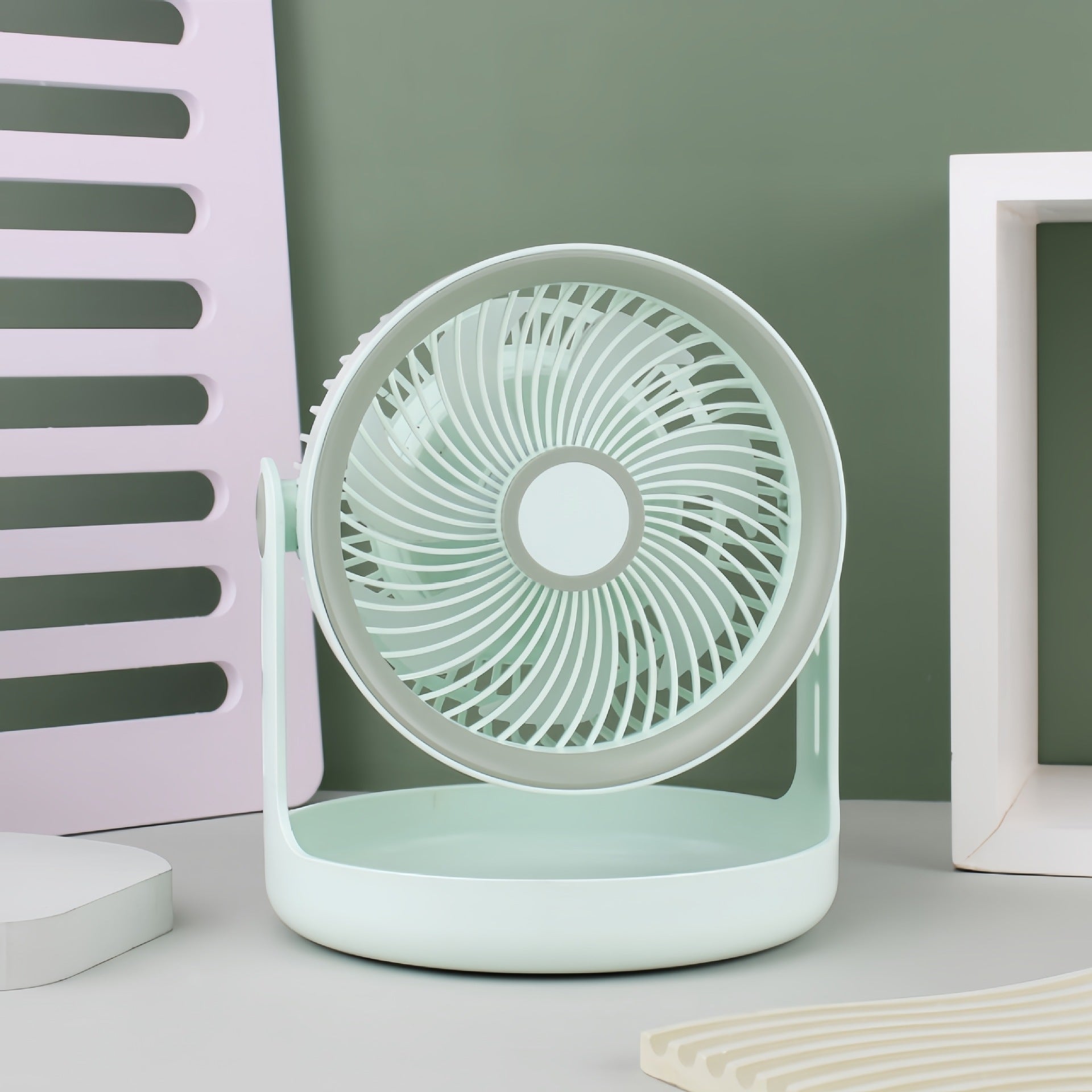 Dames Tafelventilator Verstelbare Kop Stille Werking 5