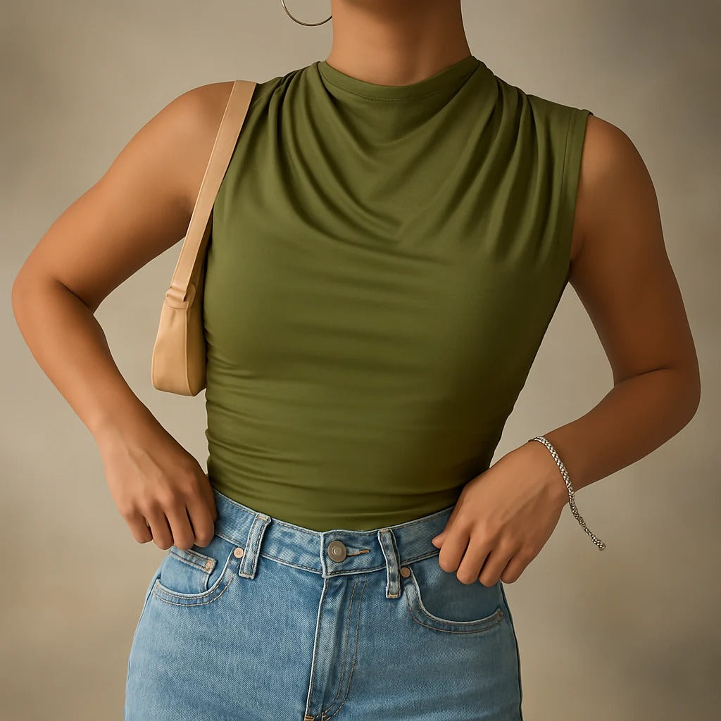 Dames Tanktop Klassiek Mouwloos 1