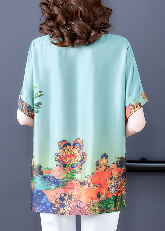 Dames Top met O-hals en Print 4