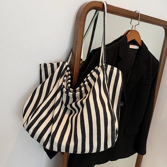 Dames Tote Bag Gestreept Modern Ontwerp 5