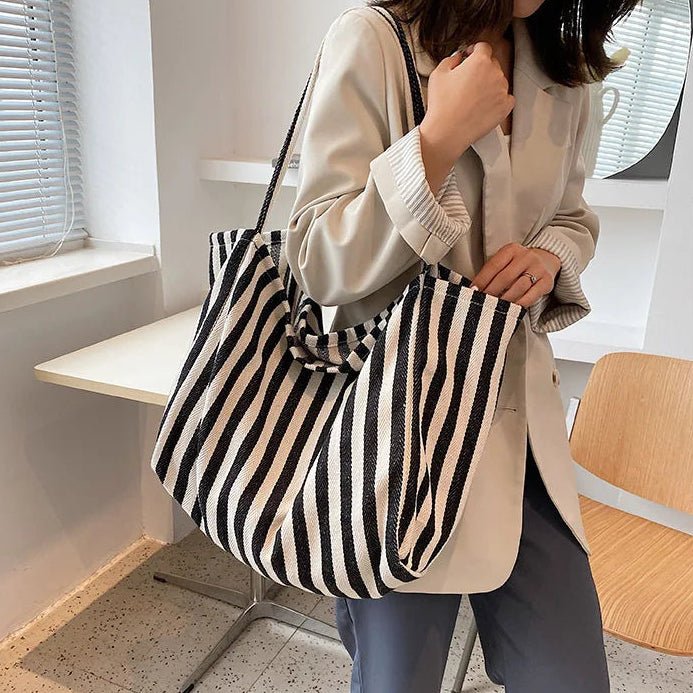 Dames Tote Bag Gestreept Modern Ontwerp 6