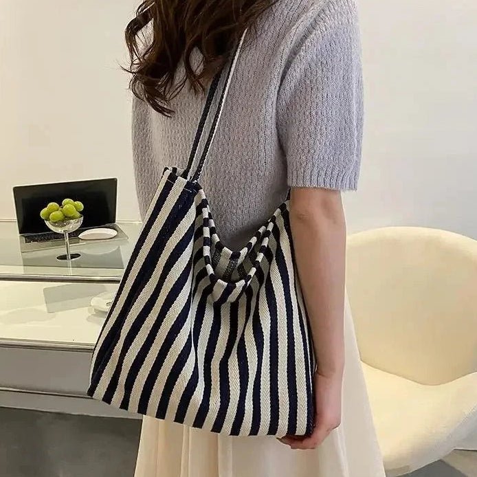 Dames Tote Bag Gestreept Modern Ontwerp 7
