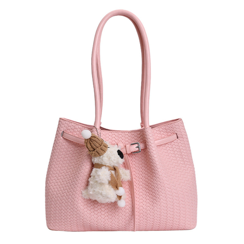 Dames Tote Bag Textuur Design Ruime Draagtas 11