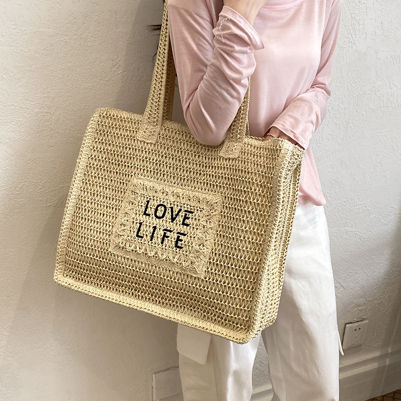 Dames Tote Tas Geweven Milieuvriendelijk Design 3