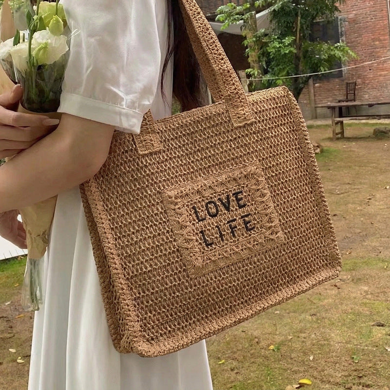 Dames Tote Tas Geweven Milieuvriendelijk Design 4