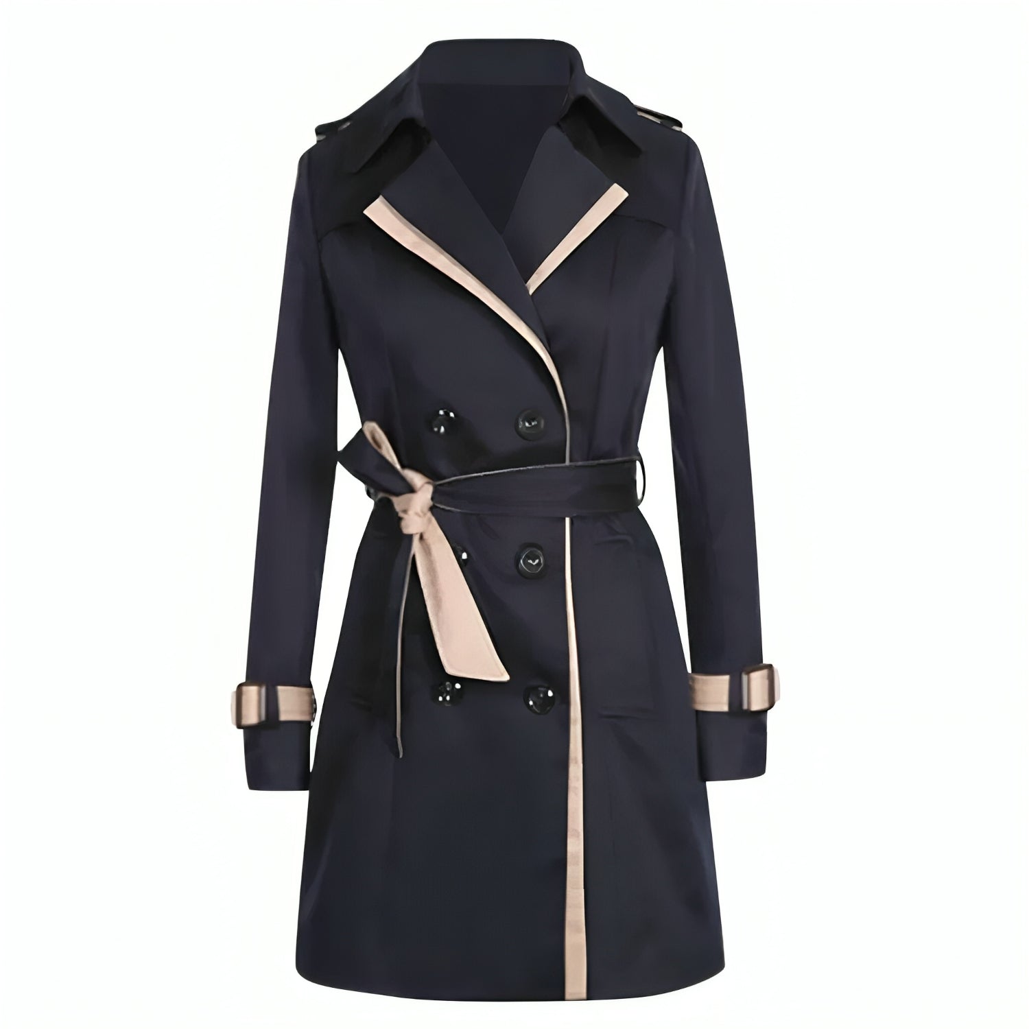 Dames Trenchcoat Lange Stijlvolle Herfsteditie 1