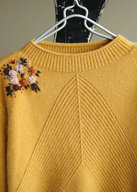 Dames Trui met Bloemenborduursel voor Casual Stijl 3