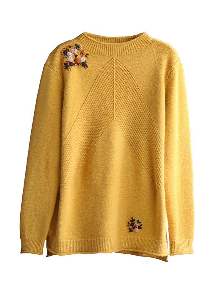 Dames Trui met Bloemenborduursel voor Casual Stijl 4